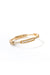 Moi-Moi ring in 18k gold with repeated segments, front view