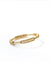 Moi-Moi ring in 18k gold with repeated segments, front view