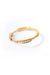 Moi-Moi ring in 18k gold with repeated segments, front view