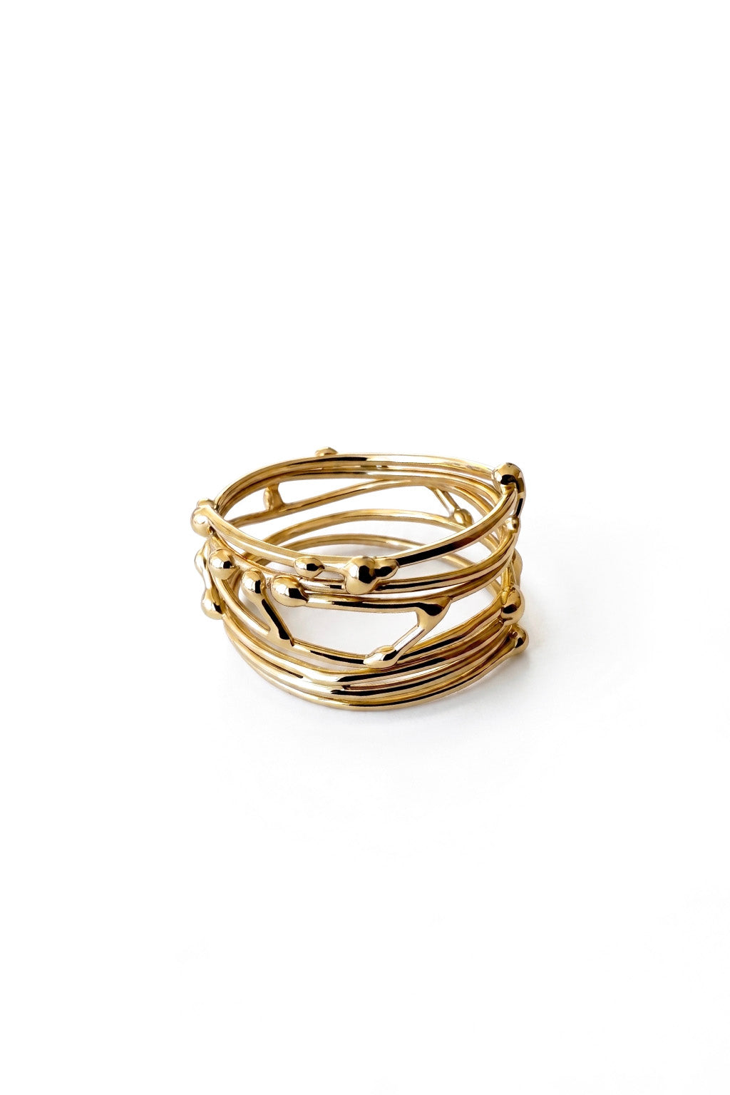 Root of gold III , Corona 14k gold rings