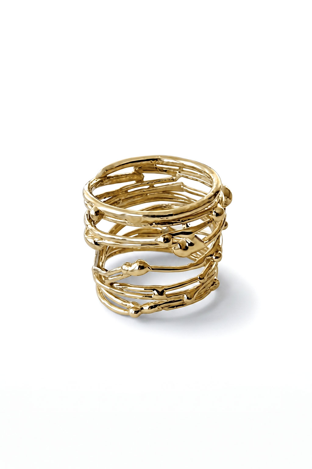 Root of Gold I: Prima, 14K gold ring