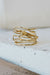 Root of gold II, Vena ring in 14k gold