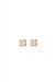 Box Gold and 1'7 mm Diamond Baby Earrings