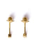 Box Gold and 1'7 mm Diamond Baby Earrings