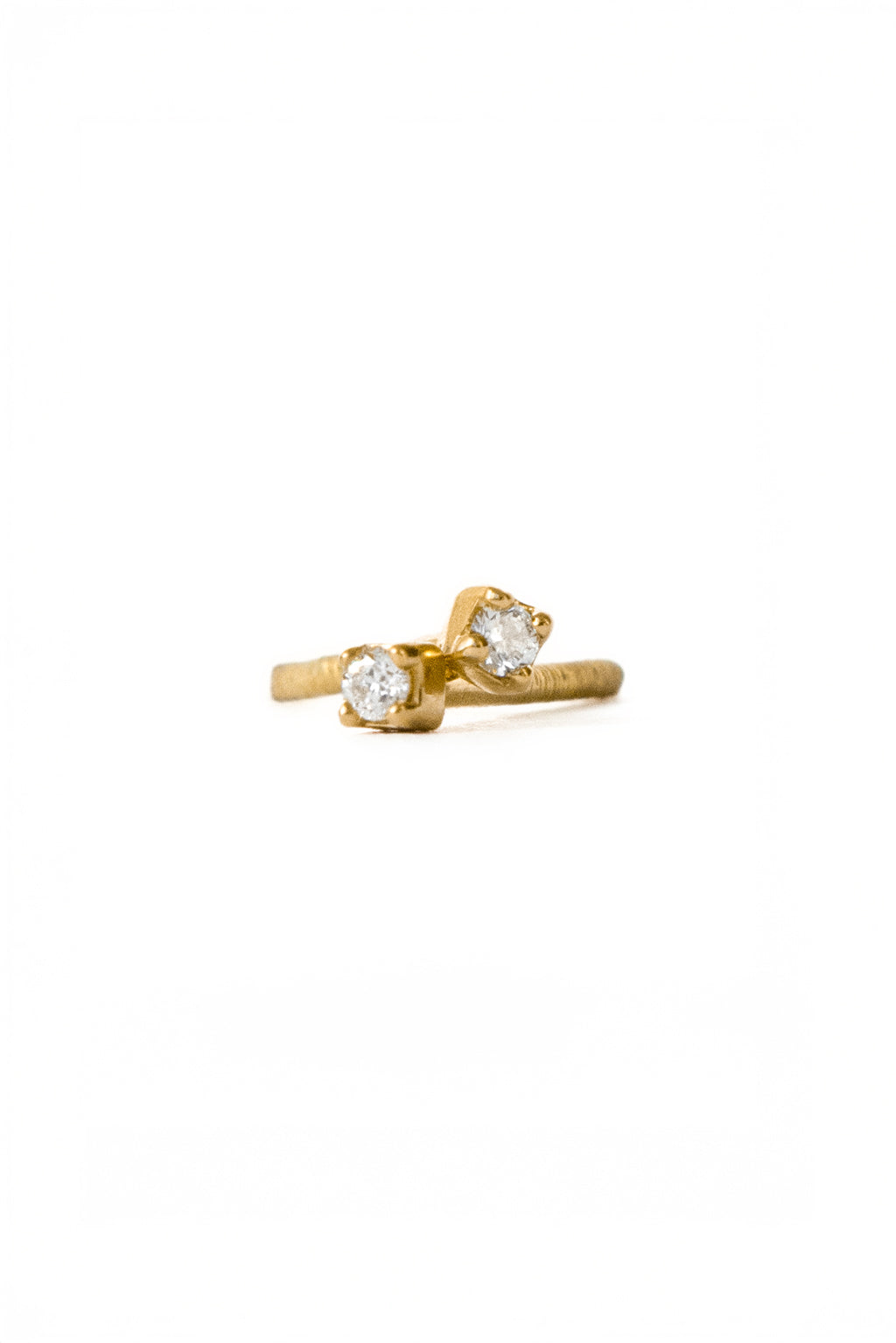Box Gold and Diamond Baby Earrings