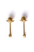Box Gold and Diamond Baby Earrings