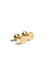 Dots gold and diamonds baby earrings by Sansoeurs, oval gold studs with three diamonds