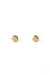 Eye gold and diamond baby earrings by Sansoeurs, diamond set in circular gold bezel