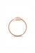 Sequin diamond 18k rose gold ring