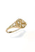 Sugar Signet Gold Ring in 18k gold with diamonds, handcrafted by Sansoeurs.
