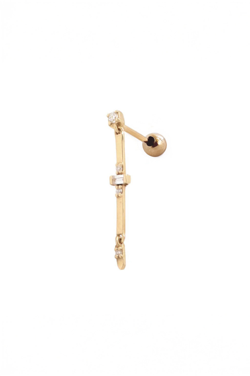 Pendiente Midi Sword de oro