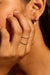 Double diamonds 18k rose gold ring