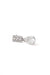 Topaz Small Drop Earring in 18k white gold with diamonds, featuring a 5 mm topaz, designed by Sansoeurs.