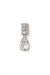 Topaz Small Drop Earring in 18k white gold with diamonds, featuring a 5 mm topaz, designed by Sansoeurs.