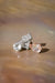 Topaz Small Drop Earring in 18k white gold with diamonds, featuring a 5 mm topaz, designed by Sansoeurs.