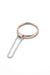 Tube chain rose gold and silver ring