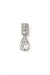 Wife Topaz Pendant in white 18k gold with diamonds and pear-shaped topaz, handcrafted by Sansoeurs.