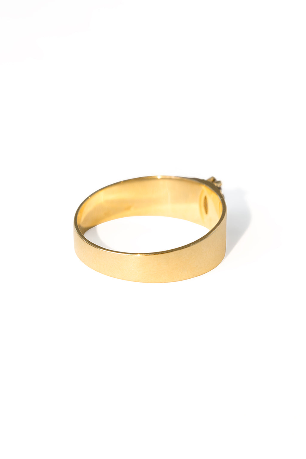 Marquise Brown Diamonds Band Ring in 18k yellow gold with brown diamonds, handcrafted by Sansoeurs.