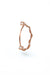 Small Miki Two Diamonds Gold Ring in 18k rose gold, handcrafted by Sansoeurs