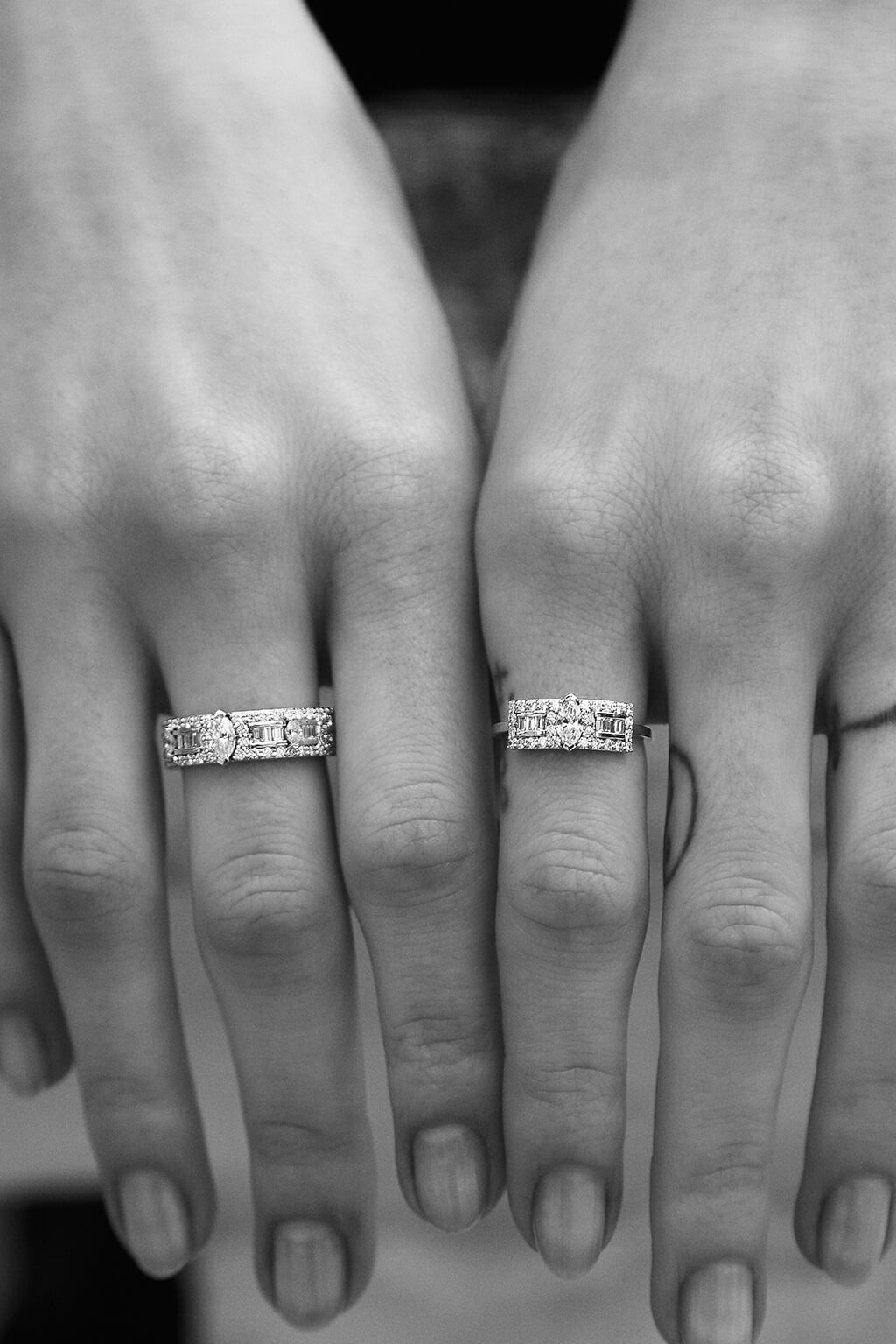Second Wife Band diamonds ring