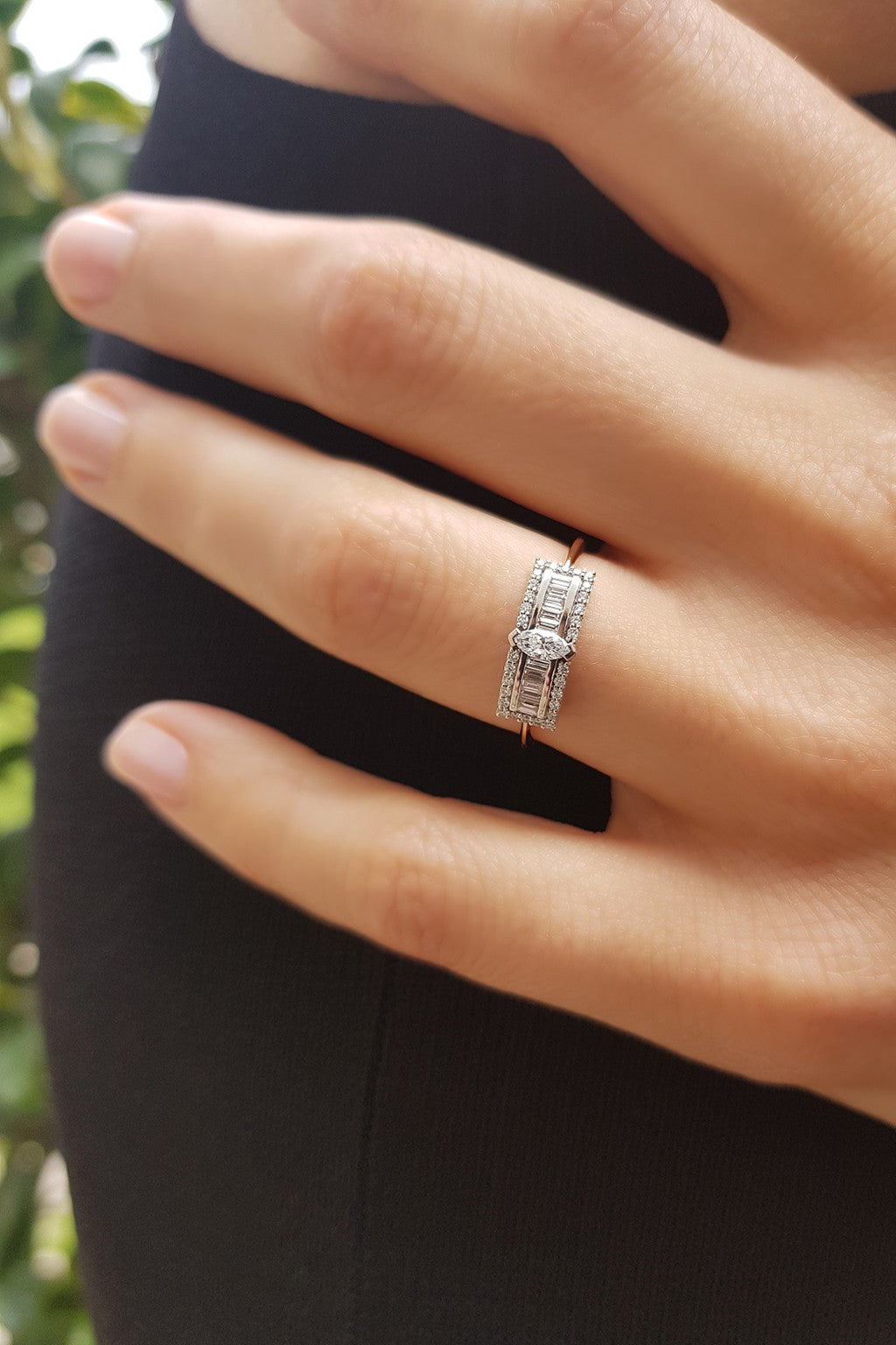 Bague Second Wife Marquise en or