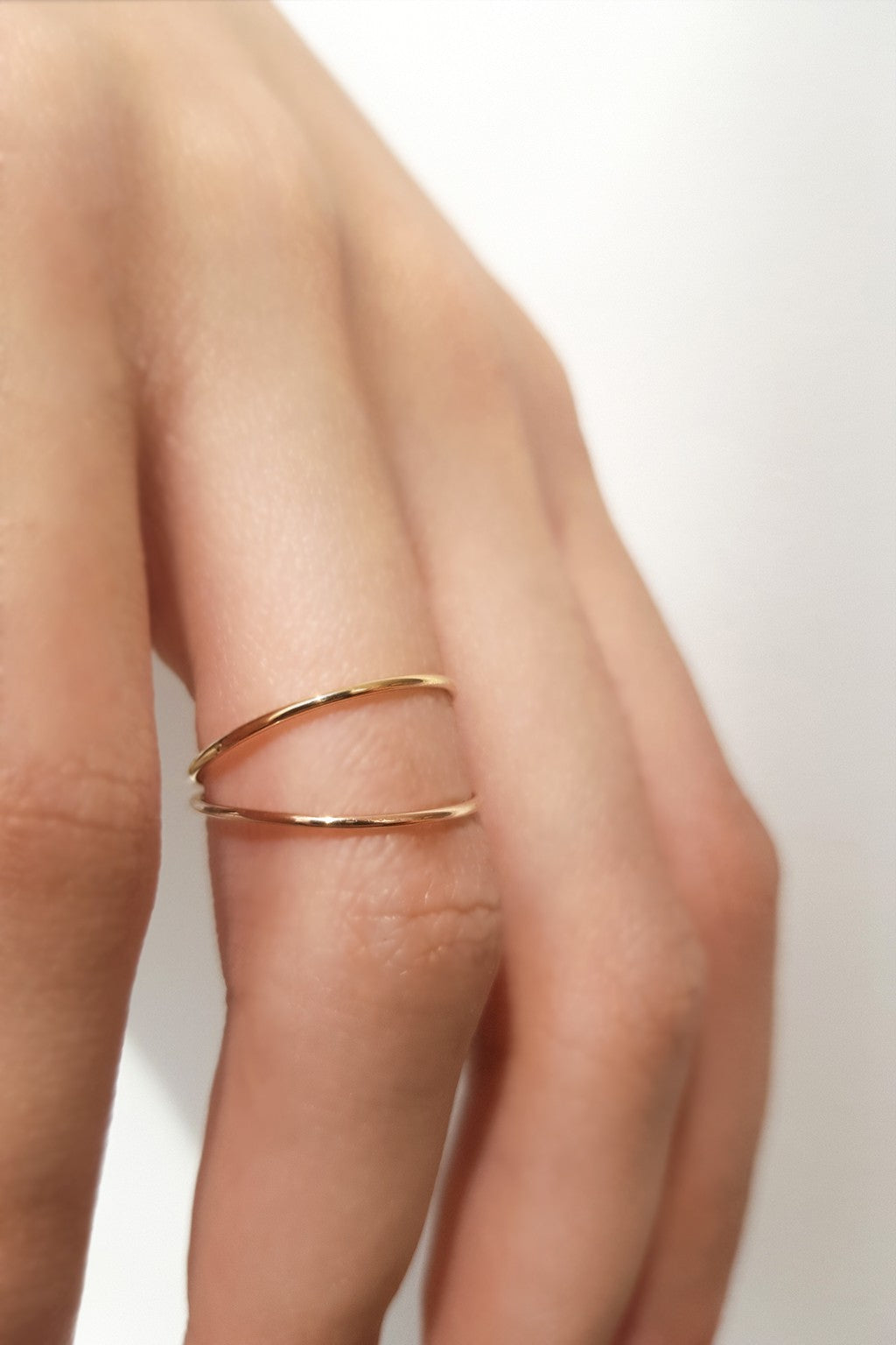 Anillo Scala de oro amarillo y rosa