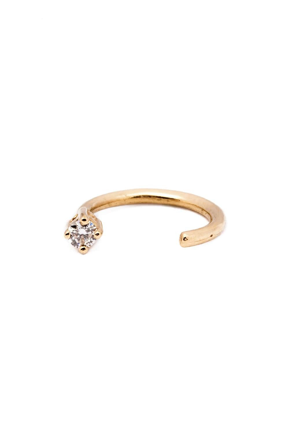 Piercing 4 Garras de oro y diamante