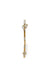 Triple Marquise Sword gold earring
