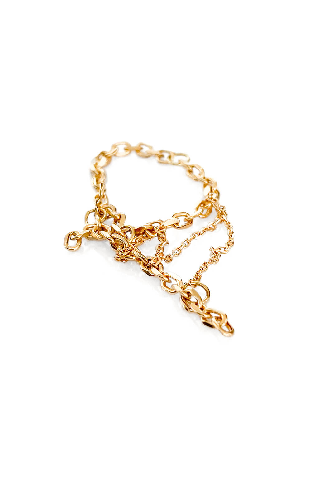 Linked Chain gold ring