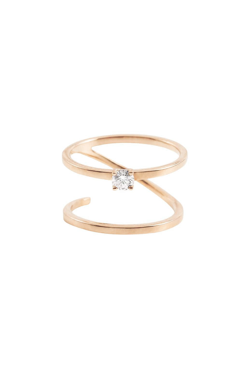 Anillo Big double Spring de oro