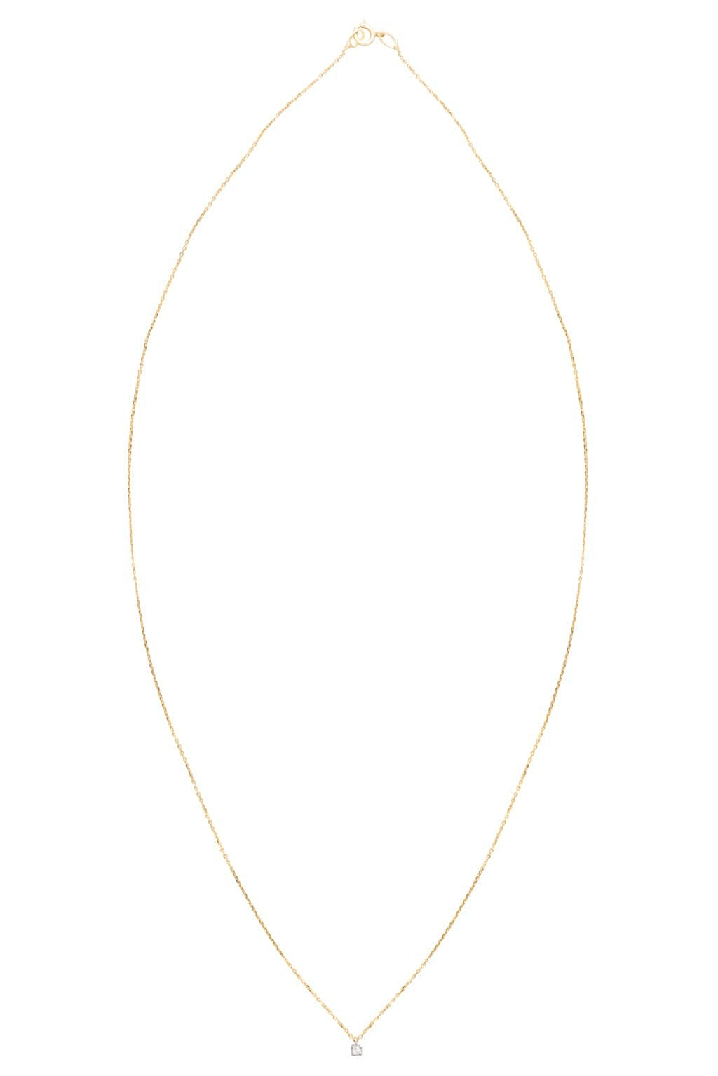 Small minibox gold necklace