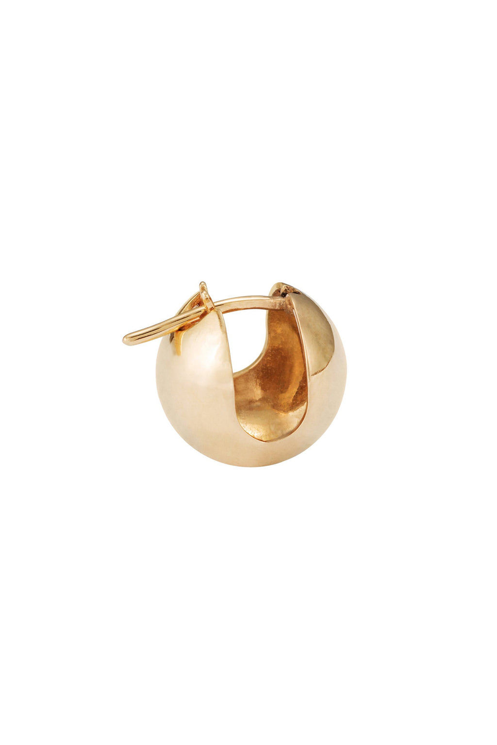 Sphere gold earring
