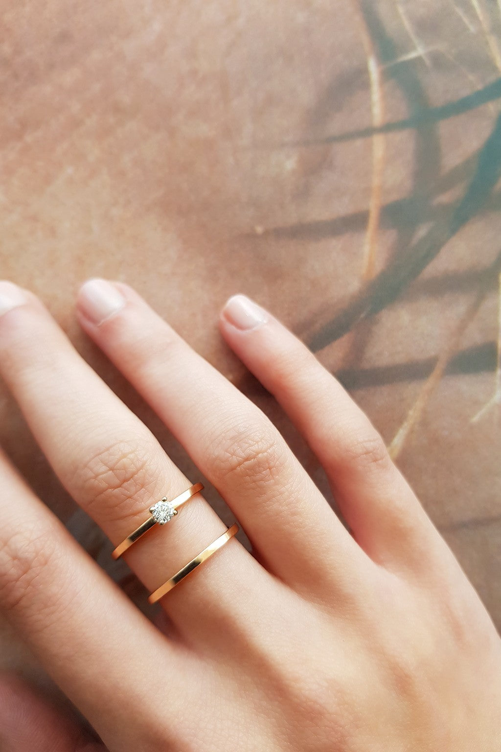 Anillo Big double Spring de oro