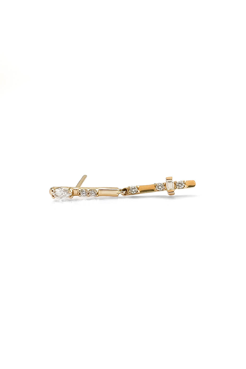 Pendiente Marquise Sword de oro
