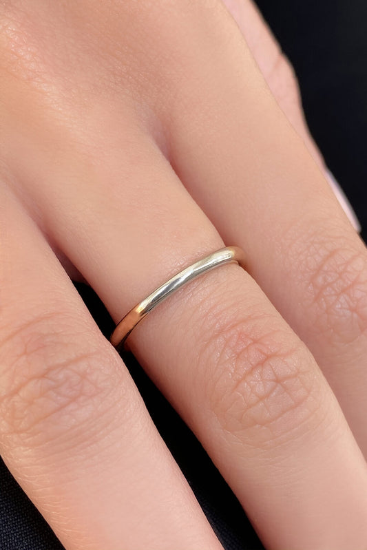 Bague Rainbow 2 mm en or