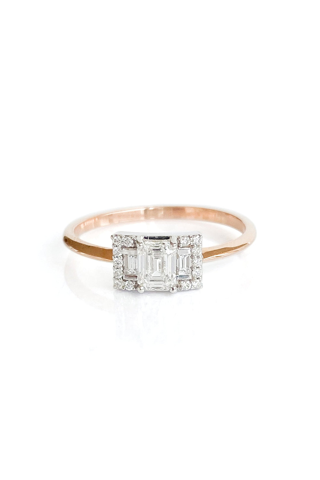 Second Wife Emerald gold ring