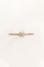 3,5 mm diamond solitaire gold ring
