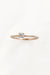3,5 mm diamond solitaire gold ring