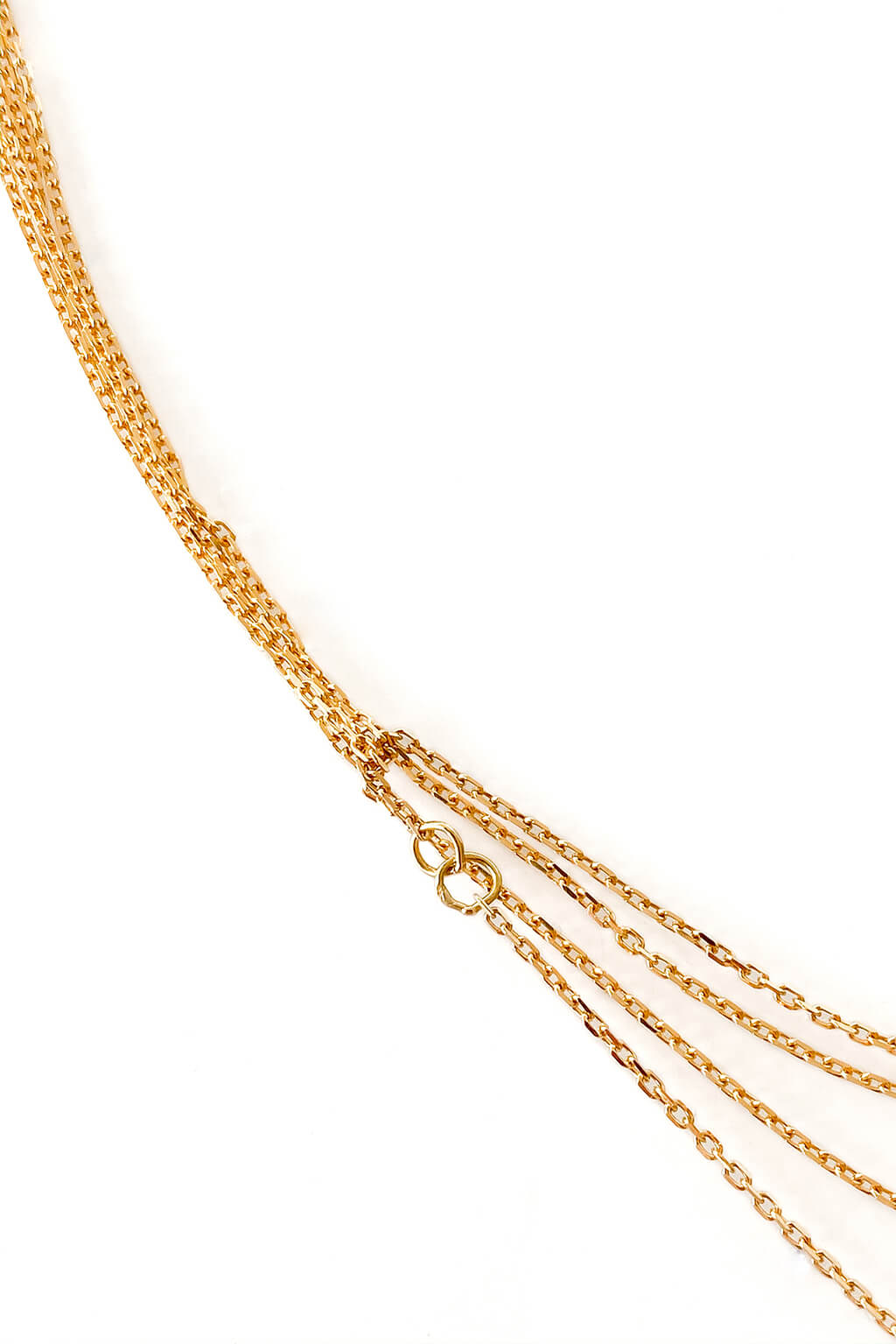 Three Chains gold necklace