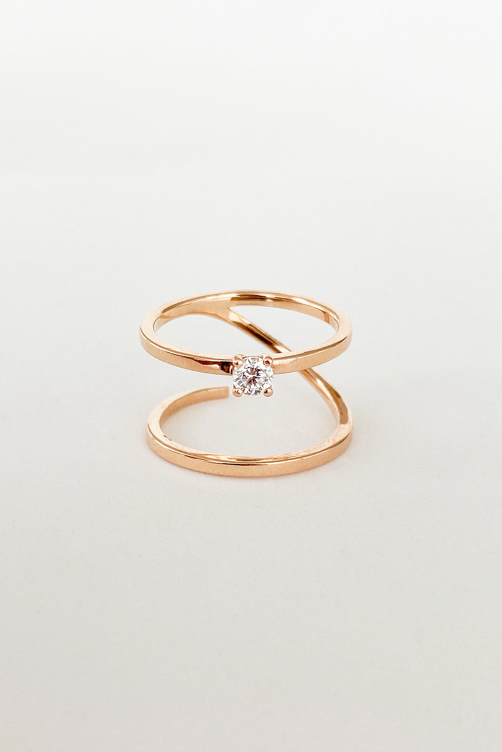 Anillo Big double Spring de oro