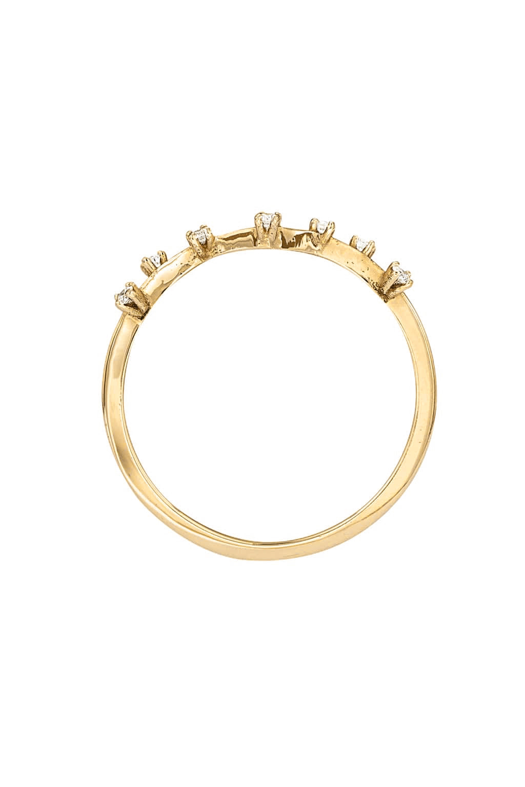 Nature A 1'3 mm diamonds gold ring