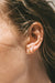 Long Snake Kite gold earring