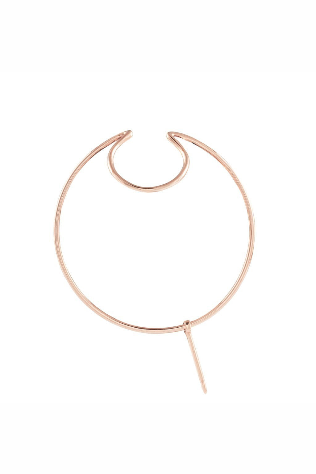 Pendiente Double Bangle de oro