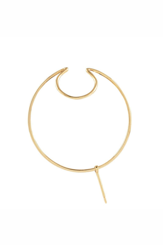 Pendiente Double Bangle de oro