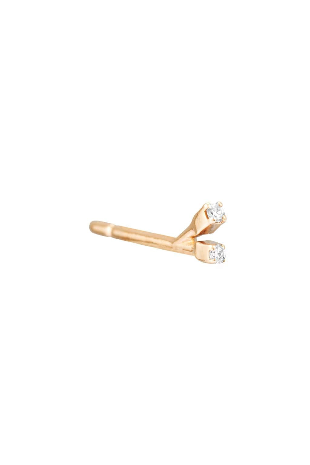 Two Sparks yellow gold earring