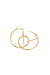 Pendiente Big Double Hugger de oro